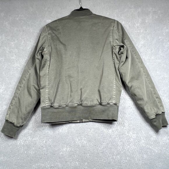 Hudson Jacket Womens Size Small Green Puffy Bomber Jacket Zipper Pockets - Picture 8 of 11